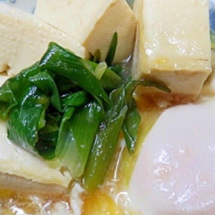 青ネギと豆腐の簡単煮